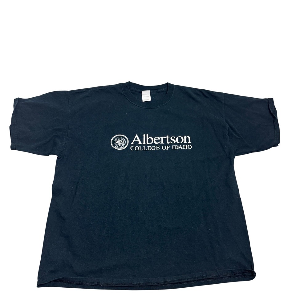 Albertson College of Idaho T-Shirt Mens XXL Black Caldwell, Idaho VTG